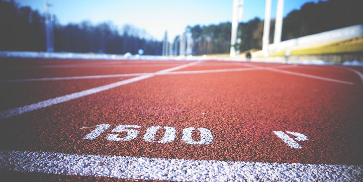 Picture of running track to accompany article about University of arizona defamation lawsuit involving athlete